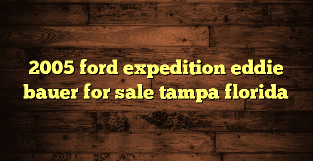 2005 ford expedition eddie bauer for sale tampa florida