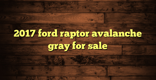 2017 ford raptor avalanche gray for sale