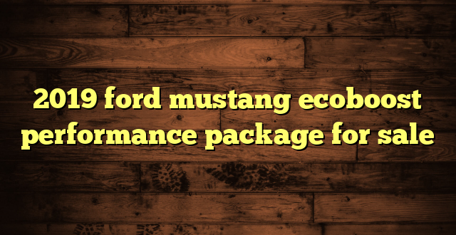2019 ford mustang ecoboost performance package for sale