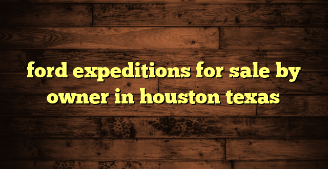 ford expeditions for sale by owner in houston texas