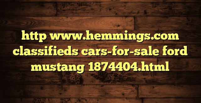 http www.hemmings.com classifieds cars-for-sale ford mustang 1874404.html