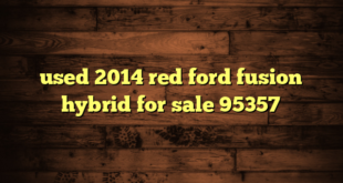 used 2014 red ford fusion hybrid for sale 95357
