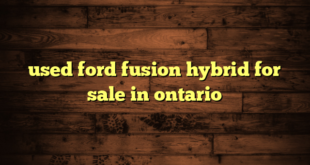 used ford fusion hybrid for sale in ontario