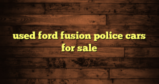 used ford fusion police cars for sale