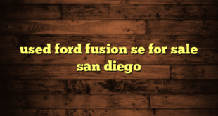used ford fusion se for sale san diego