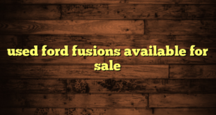 used ford fusions available for sale