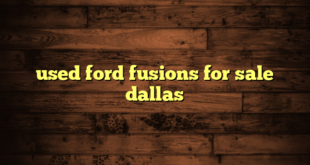used ford fusions for sale dallas