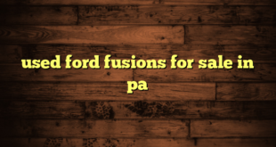used ford fusions for sale in pa